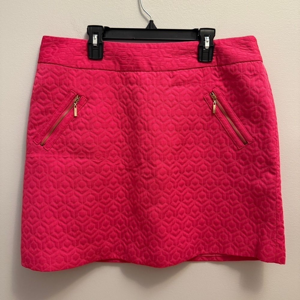 Worthington Vibrant Pink Quilted Mini Skirt - Picture 1 of 3